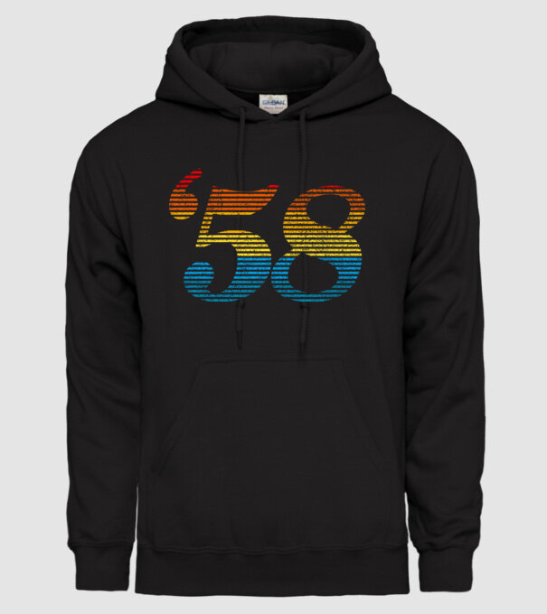 Retro Birthday 1958 model negru pe tricou