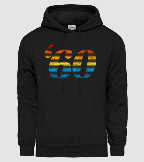 Retro Birthday 1960 model negru pe tricou