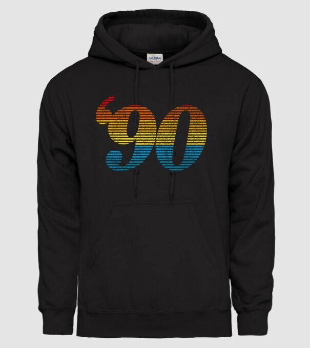 Retro Birthday 1990 model negru pe tricou