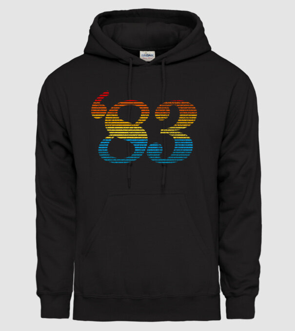 Retro Birthday 1983 model negru pe tricou