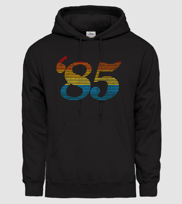 Retro Birthday 1985 model negru pe tricou