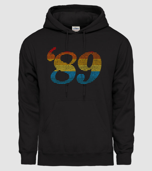 Retro Birthday 1989 model negru pe tricou