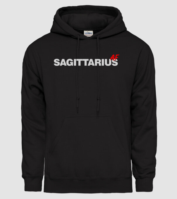 SAGITTARIUS as fuck model negru pe tricou