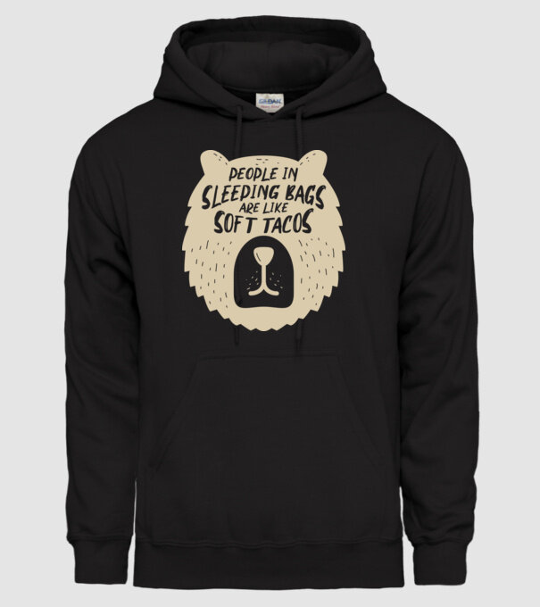 Soft tacos model negru pe tricou