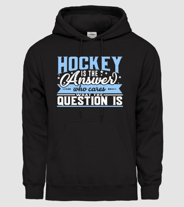 Sport is the answer HOCHEIST model negru pe tricou
