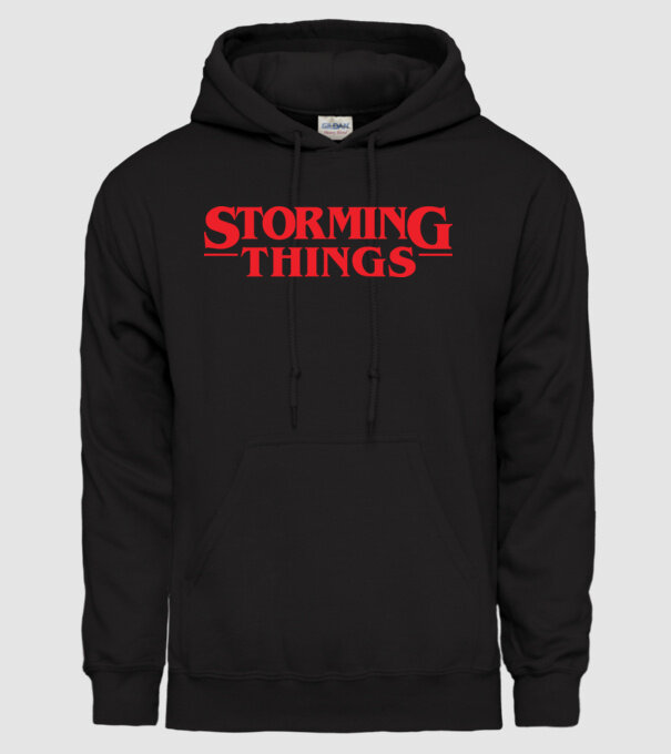 storming things - area 51 model negru pe tricou
