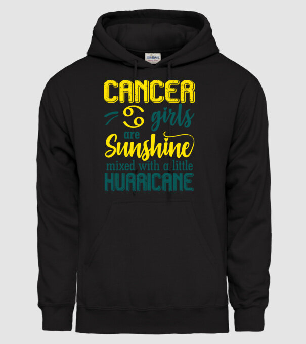 Sunshine with Hurricane CANCER model negru pe tricou