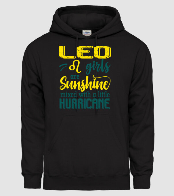 Sunshine with Hurricane LEO model negru pe tricou