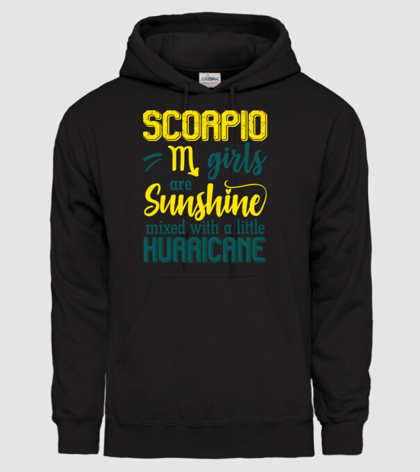 Sunshine with Hurricane SCORPIO model negru pe tricou