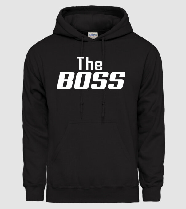The Boss model negru pe tricou