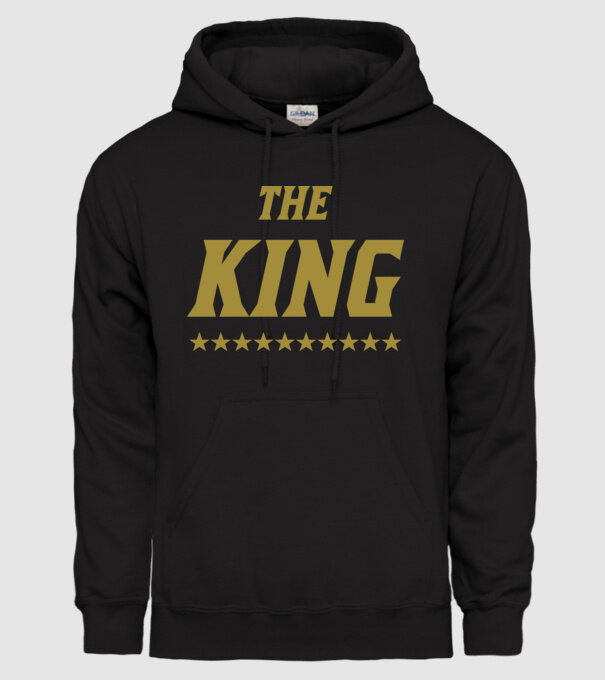 The King model negru pe tricou