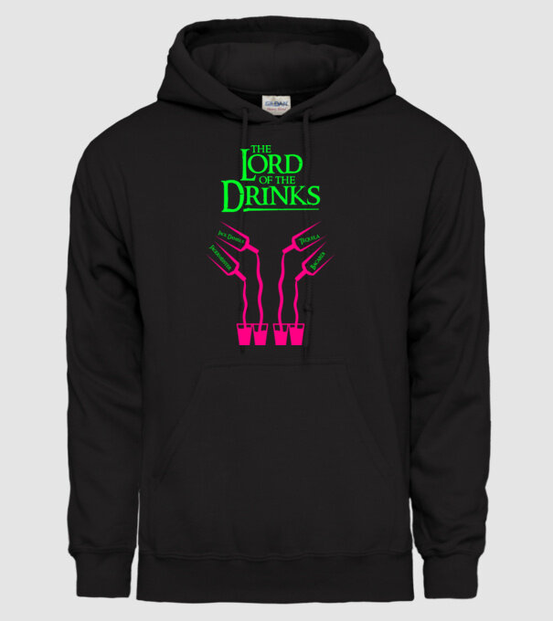 The Lord Of The Drinks model negru pe tricou