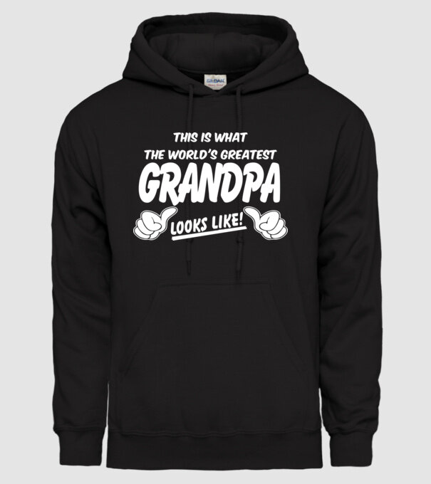 This is what the worlds greatest grandpa model negru pe tricou