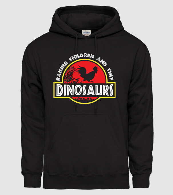 Tiny Dinosaurs model negru pe tricou