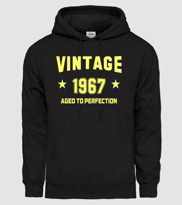 Vintage - 1967 model negru pe tricou