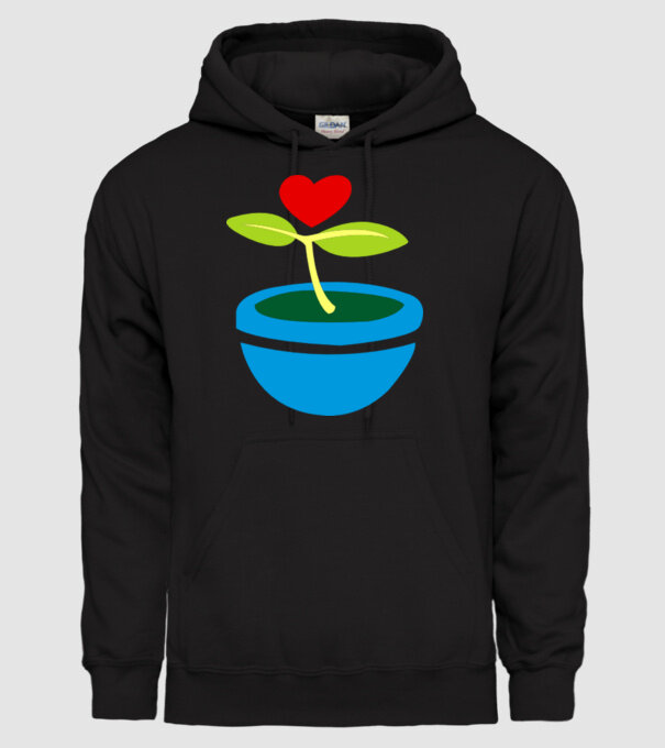 Floricică model negru pe tricou