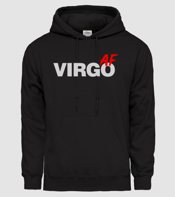 VIRGO as fuck model negru pe tricou