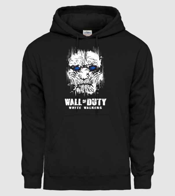 Wall Of Duty model negru pe tricou