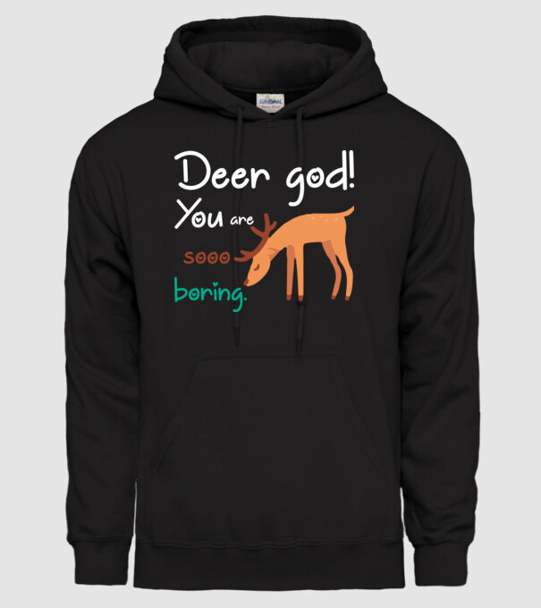 You = boring model negru pe tricou