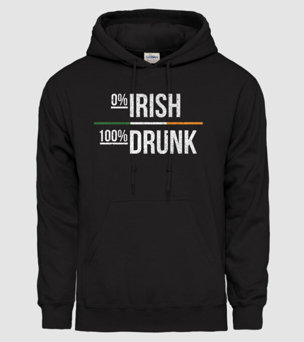 Zero irish model negru pe tricou