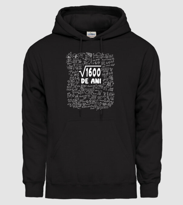 √1600 de ani model negru pe tricou