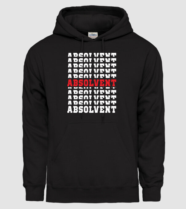 absolvent 2022 model negru pe tricou