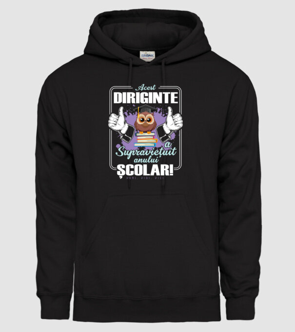 Acest diriginte a supraviețuit anului școlar! - veni, vidi, vici model negru pe tricou