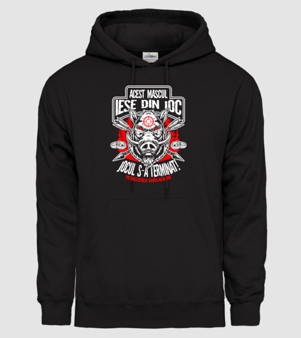 Acest mascul iese din joc - jocul s-a terminat - petrecerea burlacilor model negru pe tricou