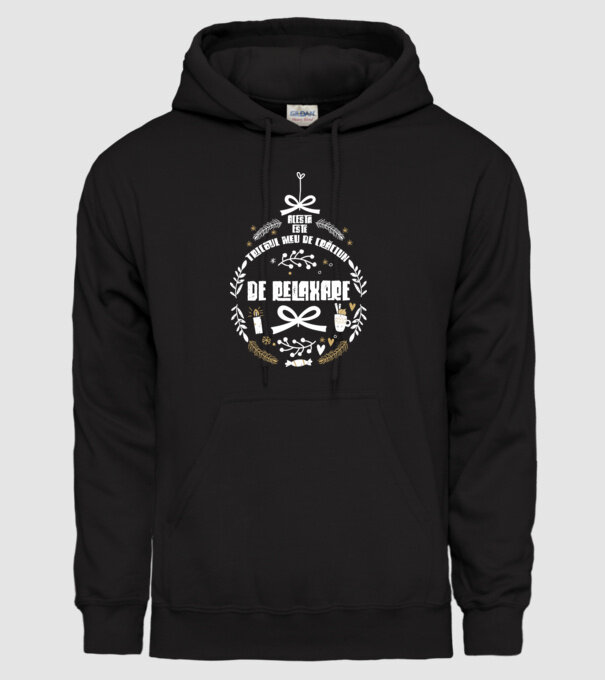 acesta este tricoul meu de Crăciun_ de relaxare model negru pe tricou