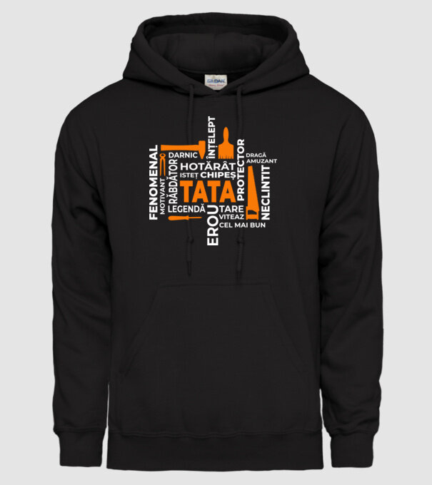 Acronimele tatălui model negru pe tricou