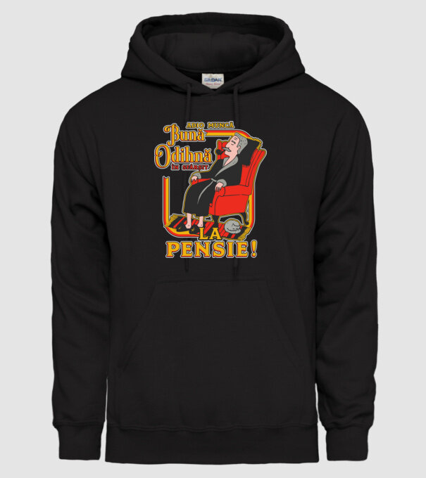 Adio muncă, bună odihnă! în sfârșit, la pensie! model negru pe tricou