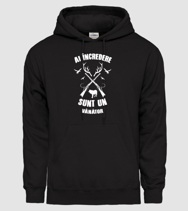 Ai încredere, sunt un vânător model negru pe tricou