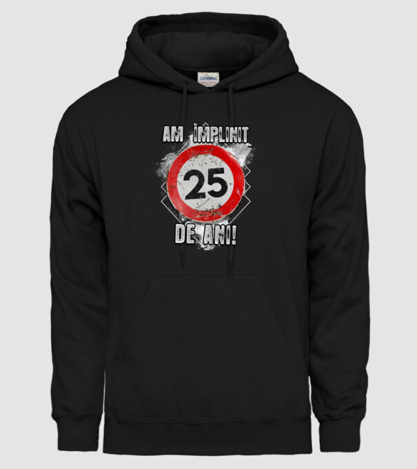Am împlinit 27 de ani! model negru pe tricou