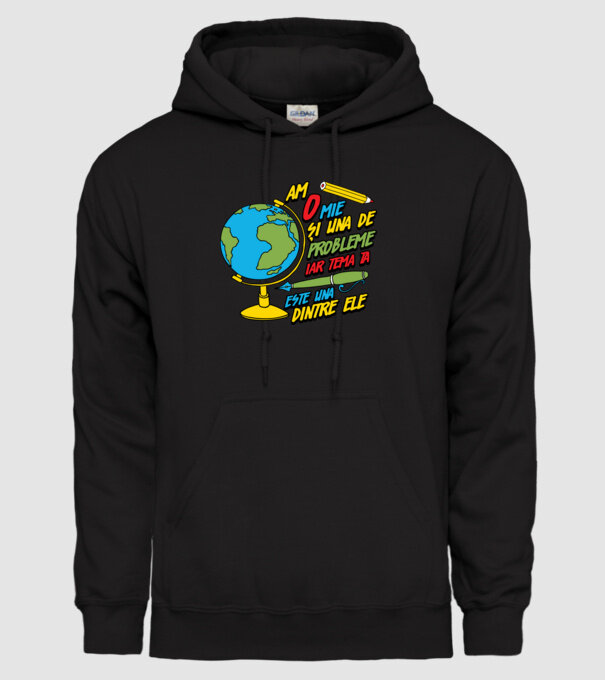 Am o mie și una de probleme, iar tema ta este una dintre ele model negru pe tricou