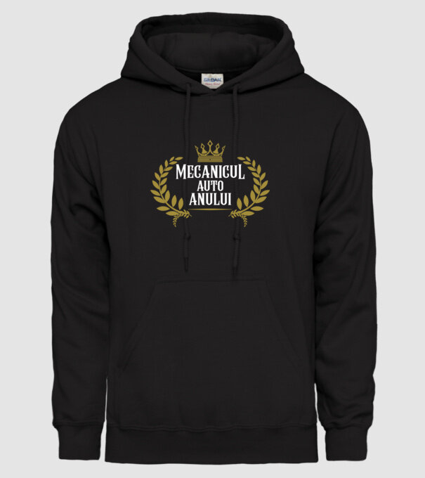 Anului Mecanicul auto model negru pe tricou
