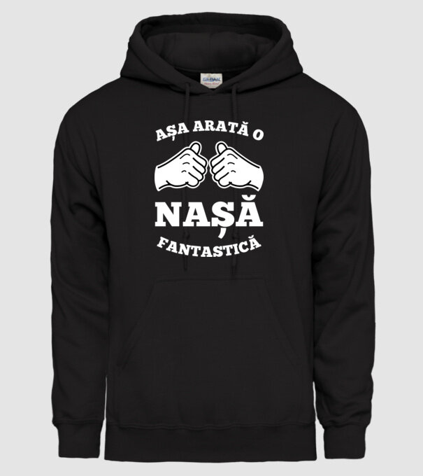 Așa arată o nașă fantastică model negru pe tricou