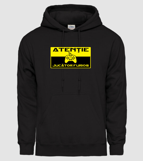 Atenție! Jucător furios model negru pe tricou