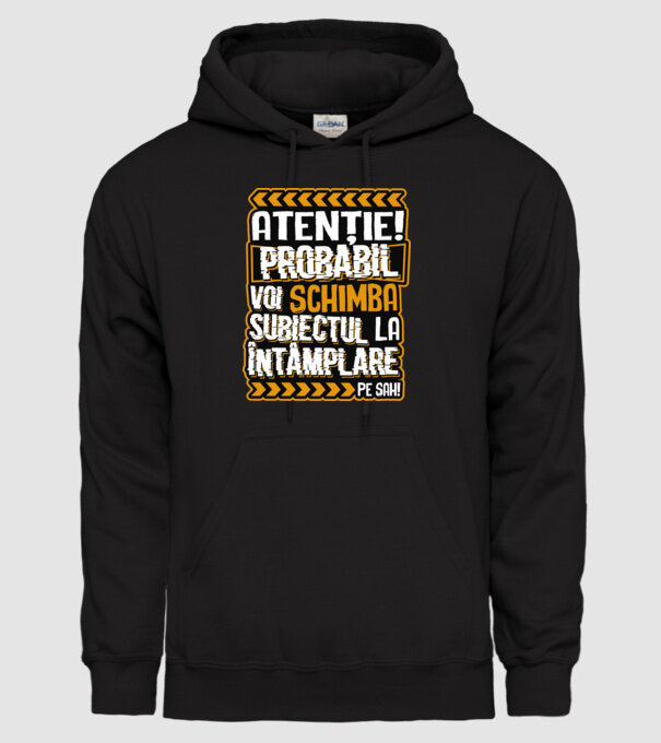 Atenție, probabil voi schimba subiectul la întâmplare pe șah model negru pe tricou