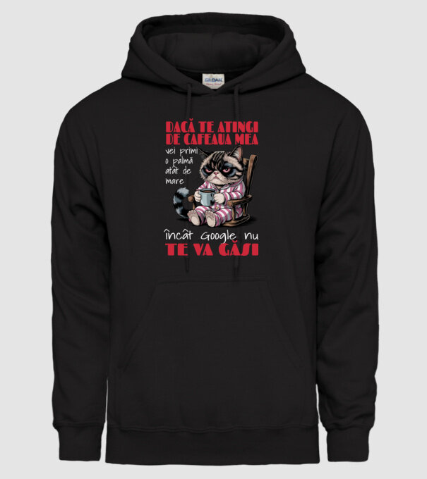 atinge cafeaua mea și nici măcar Google nu te va găsi Negru model negru pe tricou