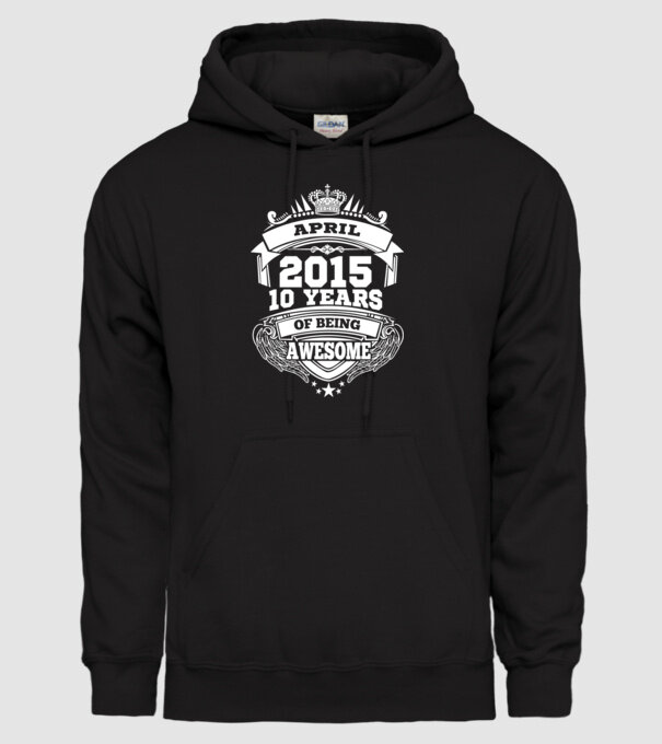 Awesome being of april 2015 model negru pe tricou