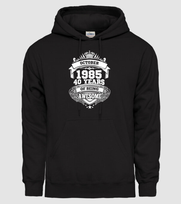 Awesome being of october 1985 model negru pe tricou