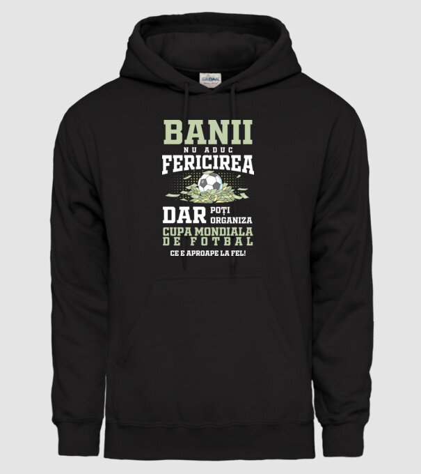 Banii nu aduc fericirea model negru pe tricou