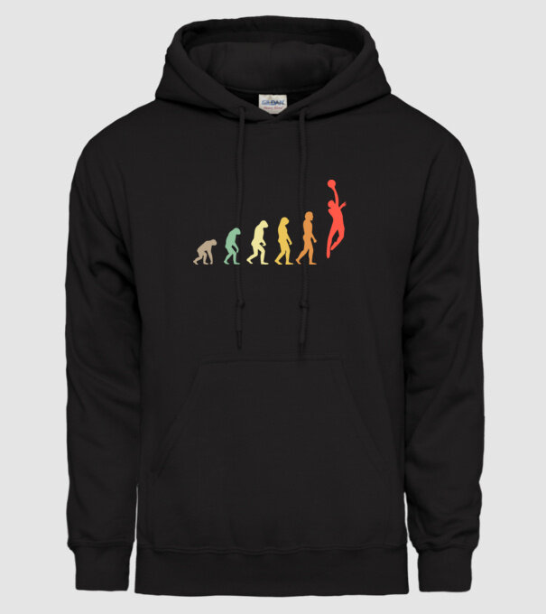 Basketball evolution model negru pe tricou