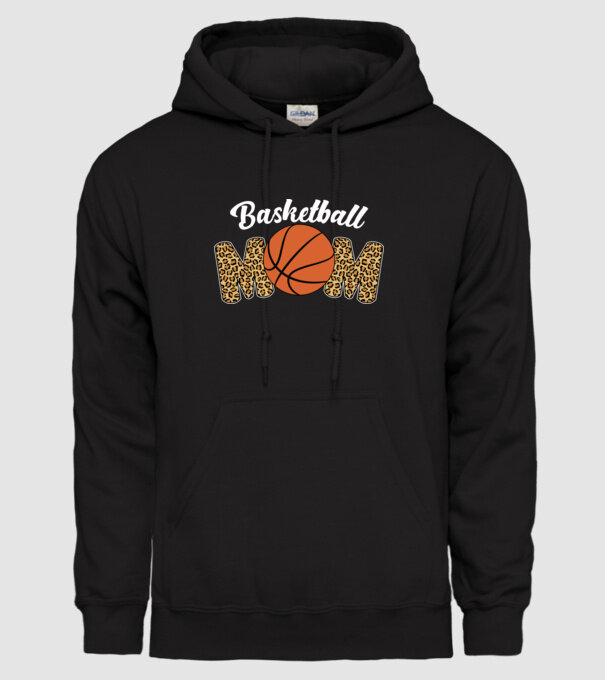 Basketball Mom model negru pe tricou