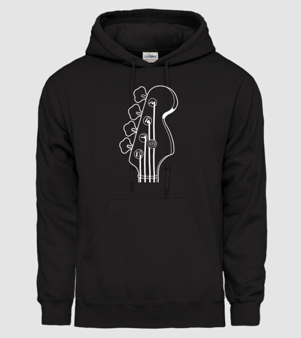 bass model negru pe tricou