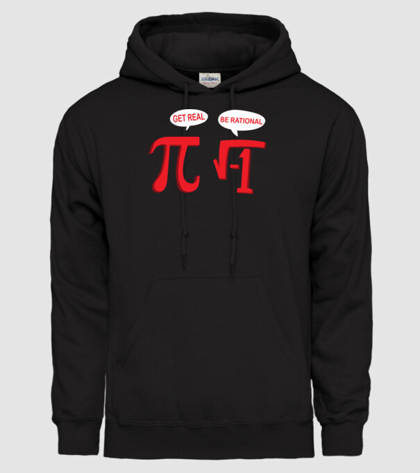 Be rational PI model negru pe tricou
