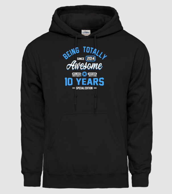 Being totally awesome 10 model negru pe tricou