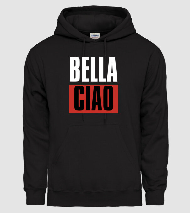 bella ciao model negru pe tricou