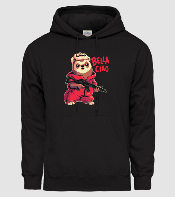 bella ciao rebel model negru pe tricou