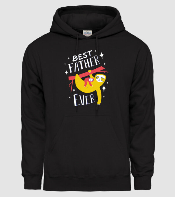 Best father model negru pe tricou